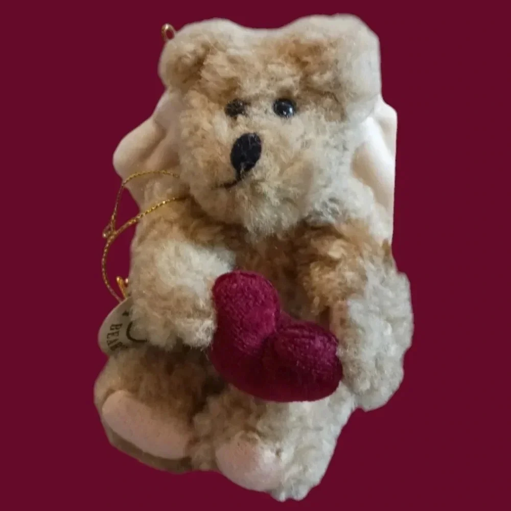 The boyd christmas ornament bear plush angel wings